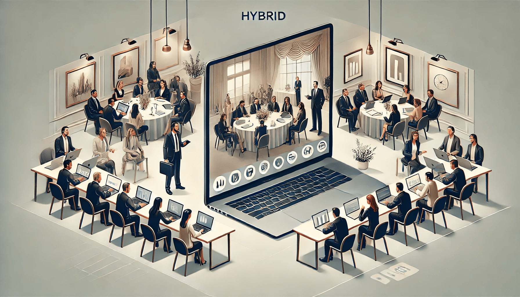 Hybrid event with remote participants